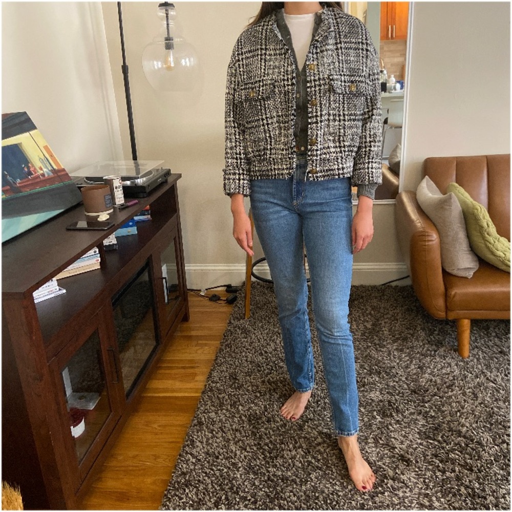Zara Cropped Tweed Jacket